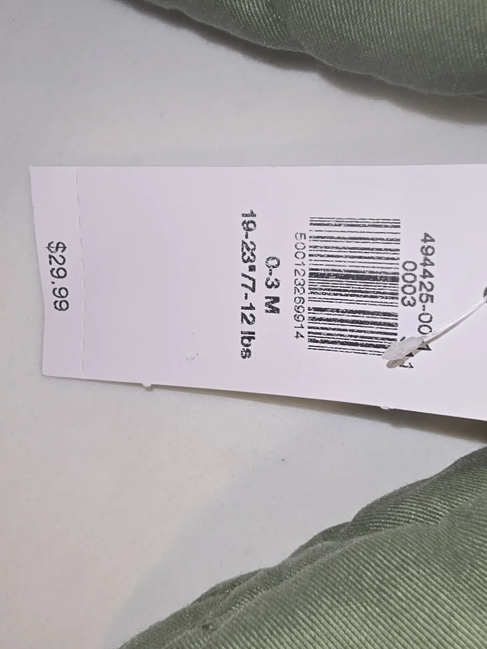 Old Navy Quilted Olive Green Baby Jacket